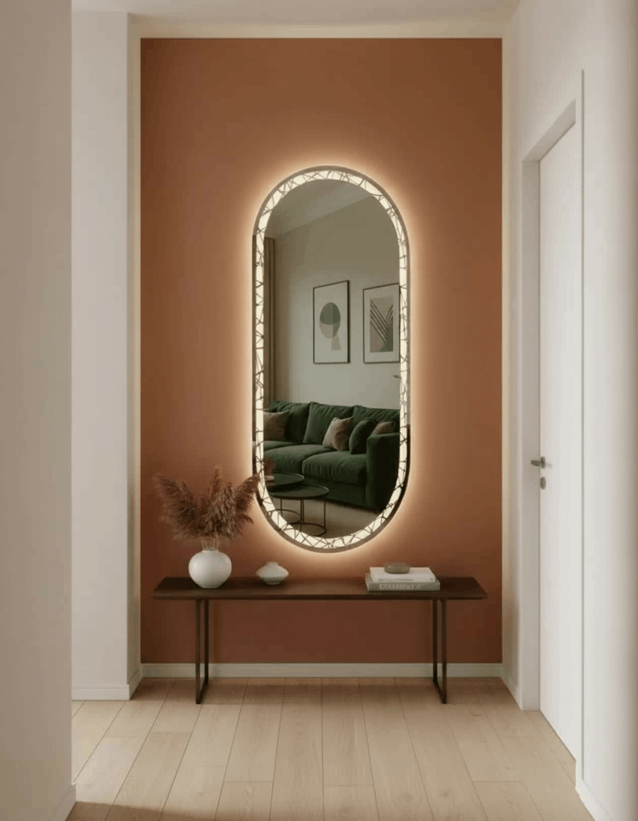 1,7575 CM GEOMETRİK DESEN LD AYNA 1,75*75 CM GEOMETRİK DESEN LD AYNA - Görsel 1