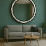 65 CM ÇAP GEOMETRİK SİYAH ÇERÇEVE LD A.